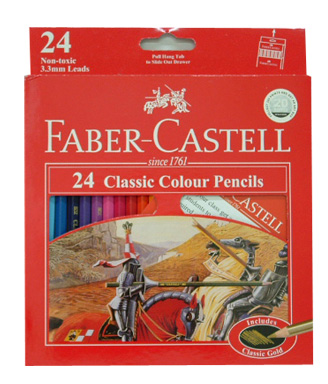 Faber Castell Classic Coloured Pencils 24 Pack